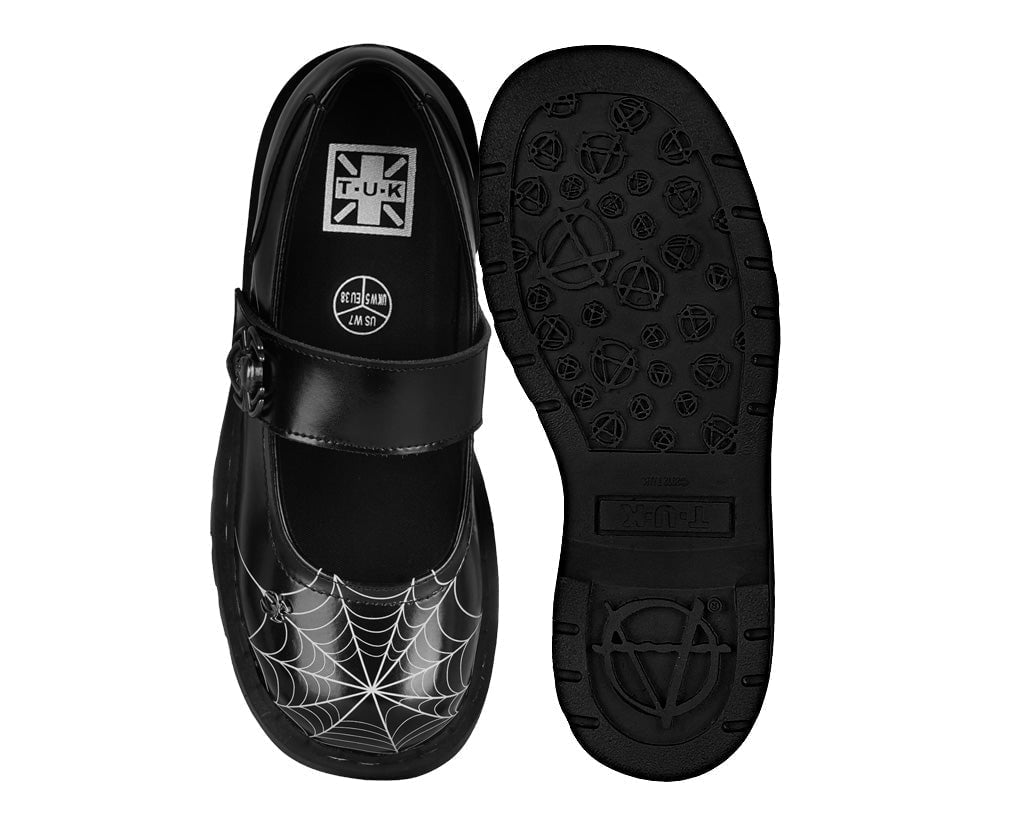 T2356 Spider Web Mary Jane - T.U.K. Shoes