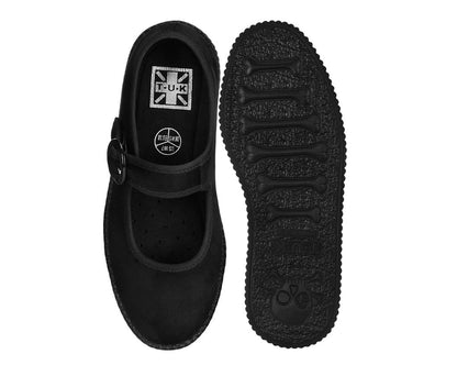 F3425L Black Buckle Viva Low Mary Jane - T.U.K. Shoes