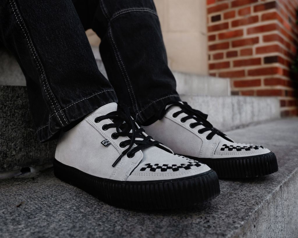 A3379 Grey Lace-Up Creeper Sneaker - T.U.K. Shoes