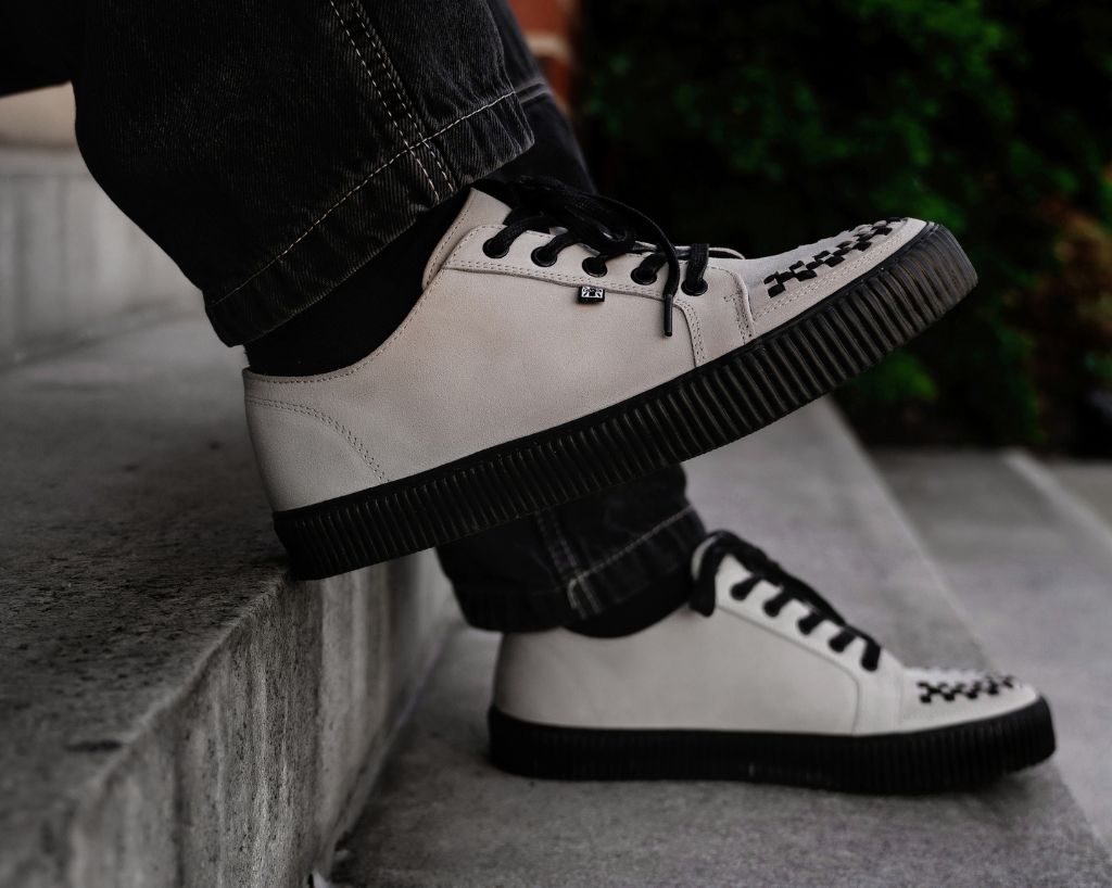 A3379 Grey Lace-Up Creeper Sneaker - T.U.K. Shoes