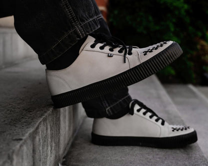 A3379 Grey Lace-Up Creeper Sneaker - T.U.K. Shoes