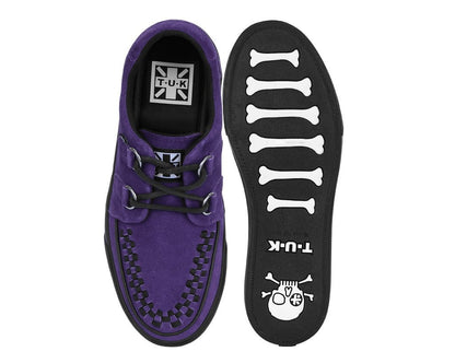 A3034 Purple Suede Sneaker - T.U.K. Shoes