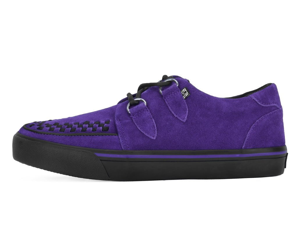 A3034 Purple Suede Sneaker - T.U.K. Shoes