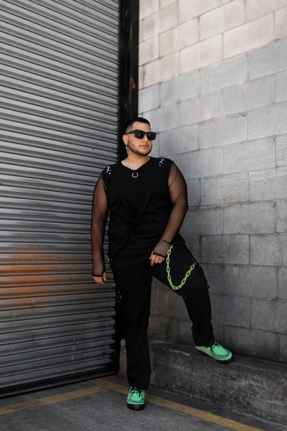 A3397 Neon Green Suede Creeper Sneaker - T.U.K. Shoes