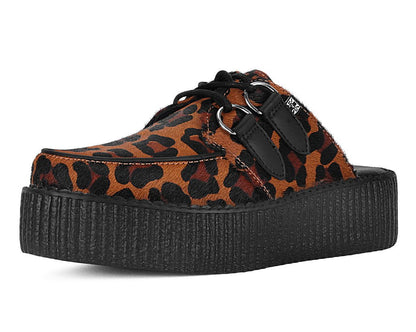 V3356L Leopard Print Creeper Mule - T.U.K. Shoes