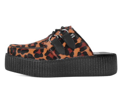 V3356L Leopard Print Creeper Mule - T.U.K. Shoes