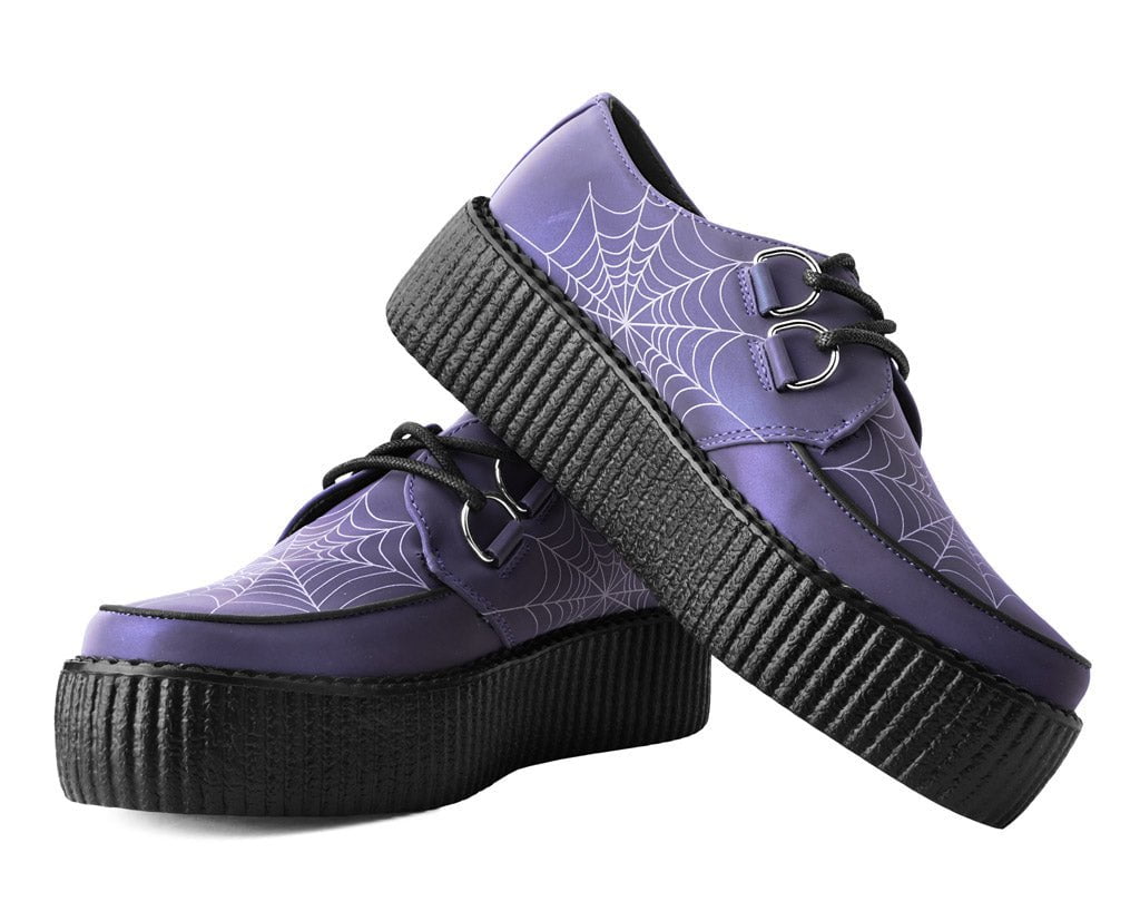 V3166 Midnight Chameleon Spiderweb Glow Viva Mondo Creeper - T.U.K. Shoes