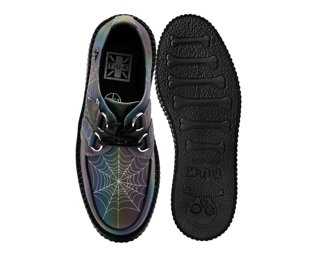 V3166 Midnight Chameleon Spiderweb Glow Viva Mondo Creeper - T.U.K. Shoes