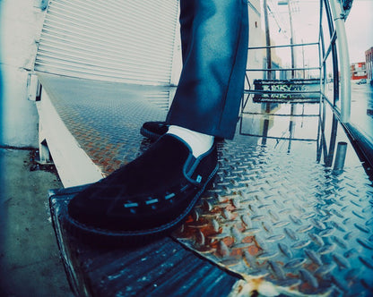 A3205 Black Slip-On Creeper - T.U.K. Shoes