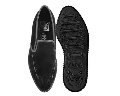 A3205 Black Slip-On Creeper - T.U.K. Shoes