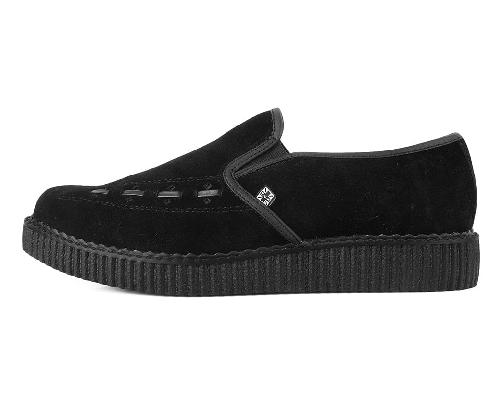 A3205 Black Slip-On Creeper - T.U.K. Shoes