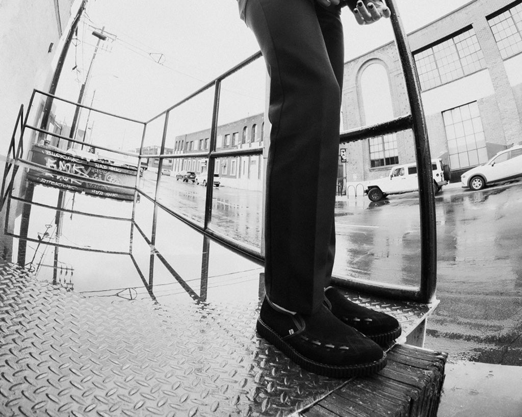 A3205 Black Slip-On Creeper - T.U.K. Shoes