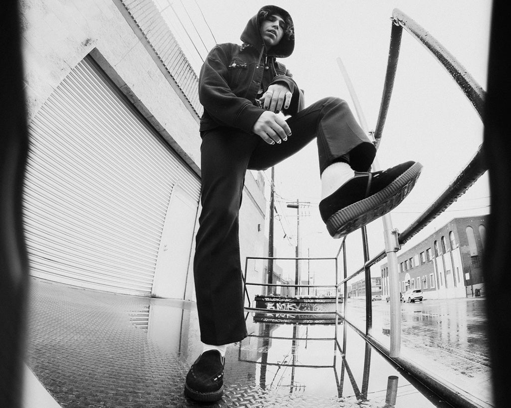 A3205 Black Slip-On Creeper - T.U.K. Shoes