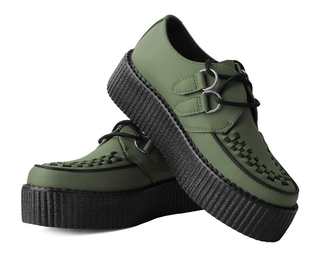 V3108 Murky Green TUKskin™ Viva Mondo Creeper - T.U.K. Shoes