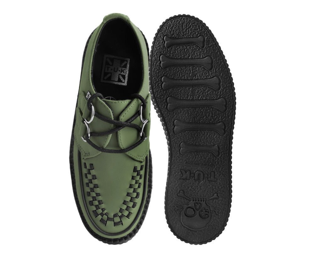 V3108 Murky Green TUKskin™ Viva Mondo Creeper - T.U.K. Shoes