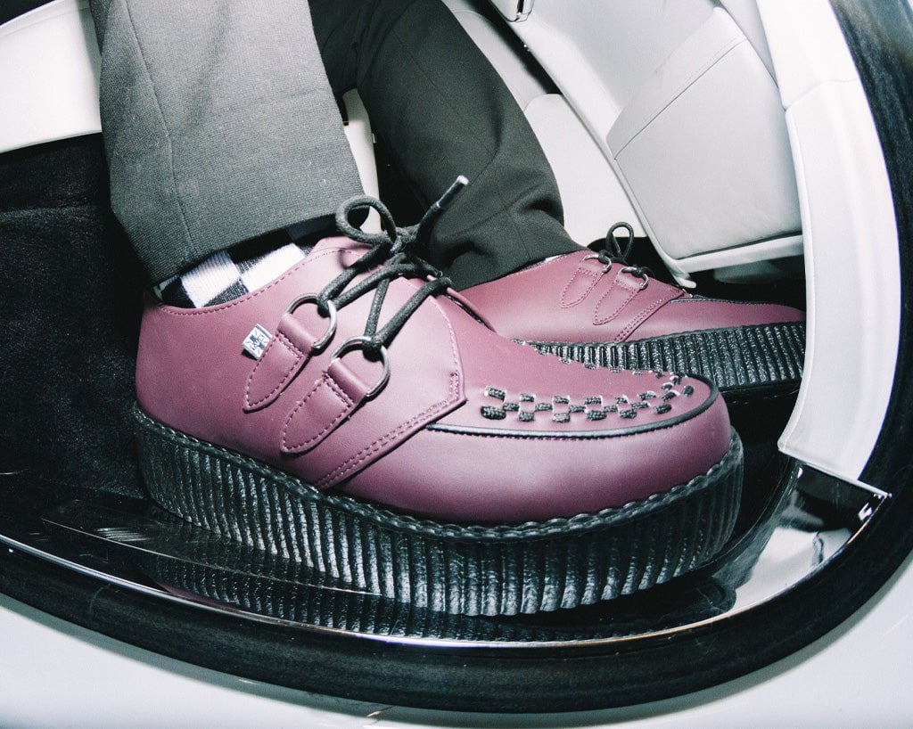 V3109 Eggplant TUKskin™ Viva Mondo Creeper - T.U.K. Shoes