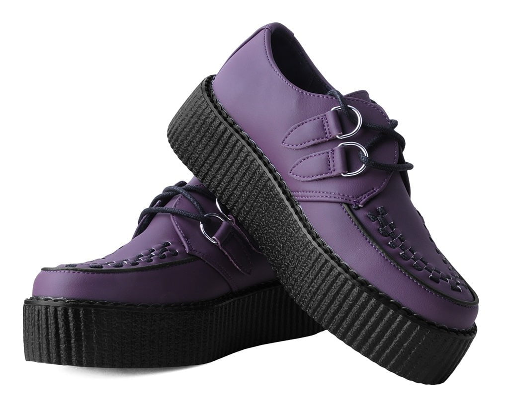 V3109 Eggplant TUKskin™ Viva Mondo Creeper - T.U.K. Shoes