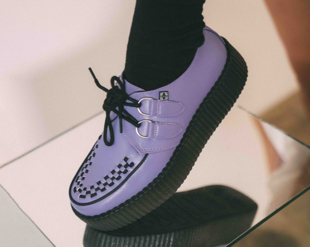 V3133 Violet TUKskin™ Viva Mondo Creeper - T.U.K. Shoes