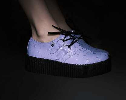 V3125 Lilac Raindrop D-Ring Mondo Creeper - T.U.K. Shoes
