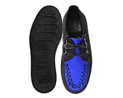 V3182 Black & Cobalt Blue Viva Mondo Creeper - T.U.K. Shoes