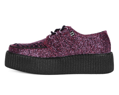 V3234 Burgundy Glitter Viva Mondo Creeper - T.U.K. Shoes