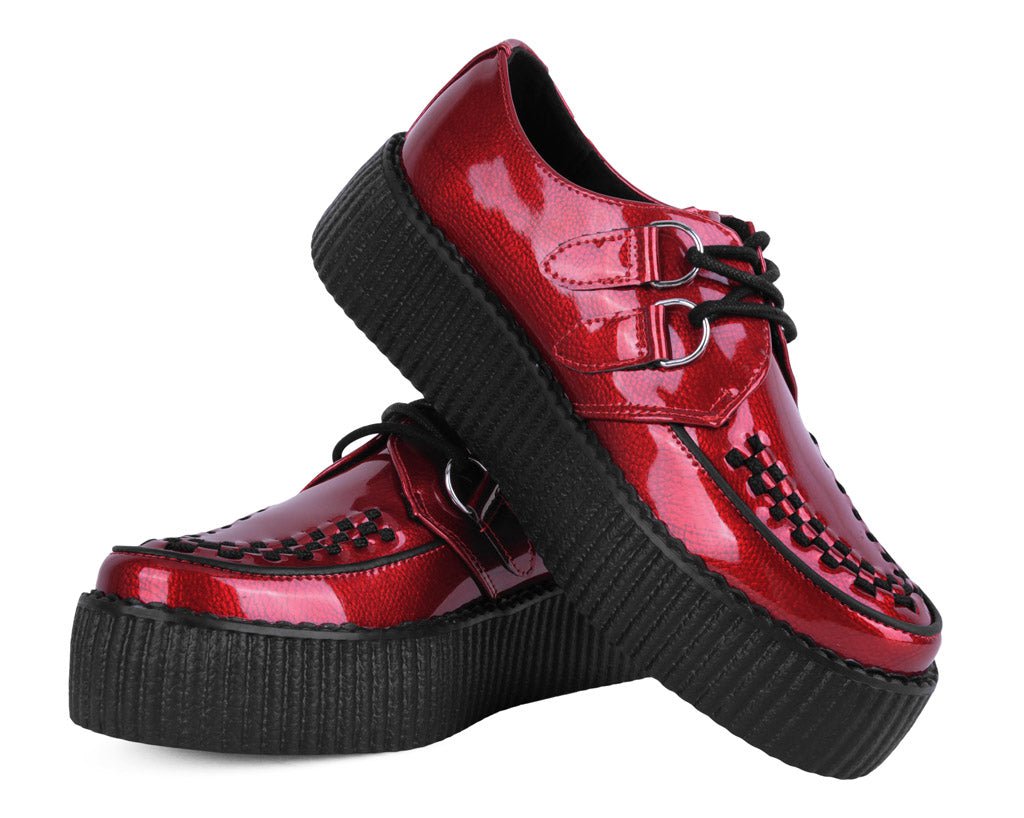 V3256 Red Patent Viva Mondo Creeper - T.U.K. Shoes