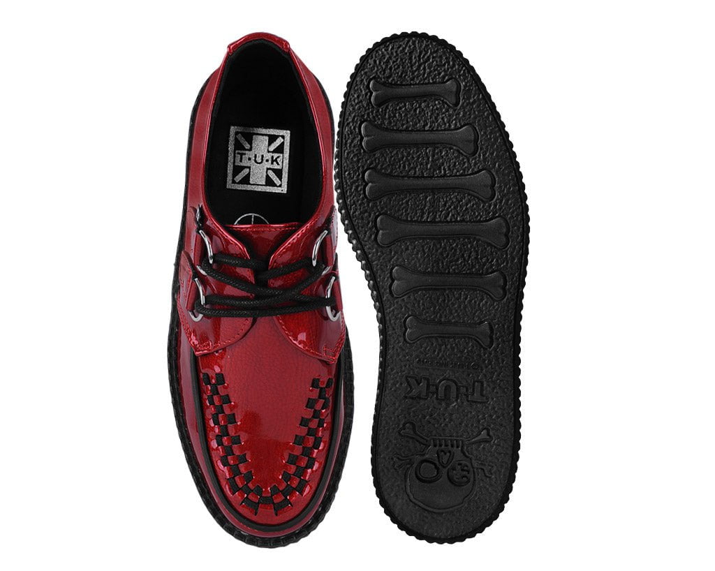 V3256 Red Patent Viva Mondo Creeper - T.U.K. Shoes