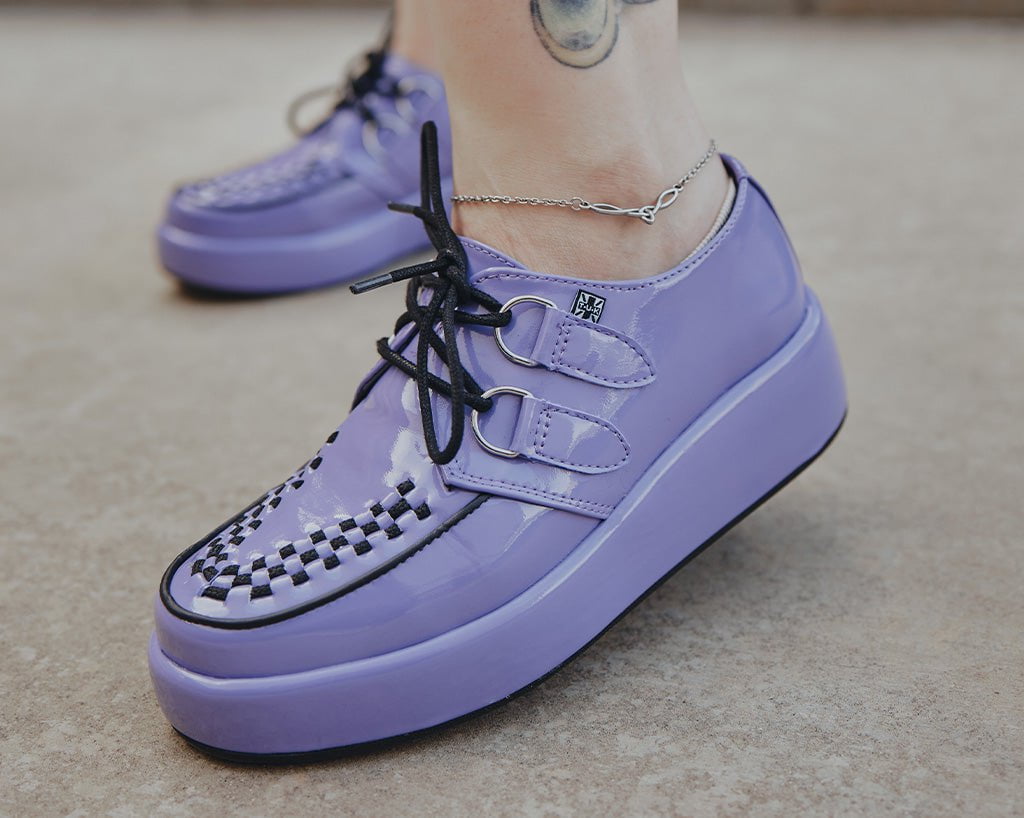 A3217 Purple Liquid Viva Mondo Creeper - T.U.K. Shoes