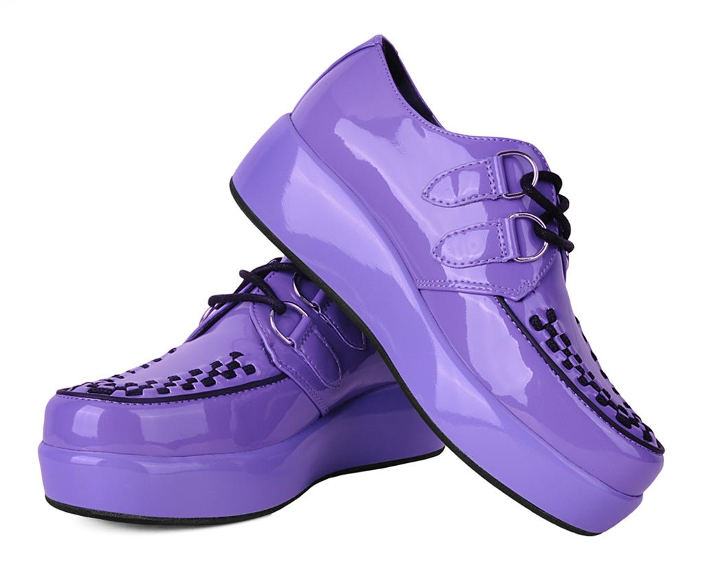 A3217 Purple Liquid Viva Mondo Creeper - T.U.K. Shoes
