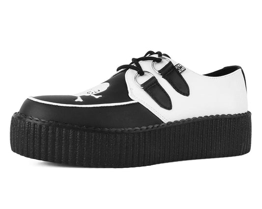 V3209 Black & White Pirate Viva Mondo Creeper - T.U.K. Shoes