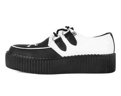 V3209 Black & White Pirate Viva Mondo Creeper - T.U.K. Shoes