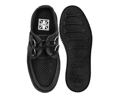 V3272 Black Fishnet Viva Mondo Creeper - T.U.K. Shoes
