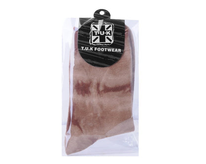 TSK1109 Tie-Dye Chocolate Women's Crew Sock TSK1109-OS - T.U.K. Shoes