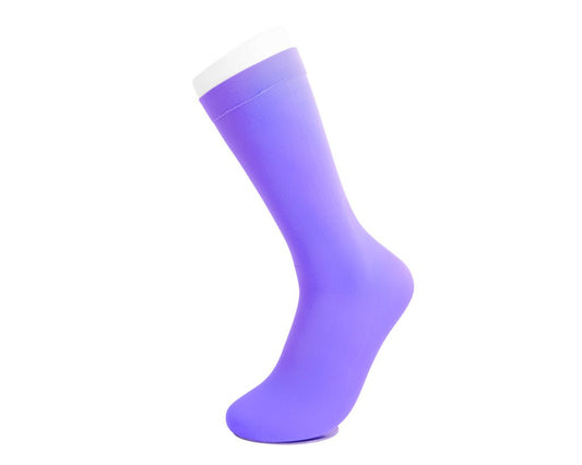 TSK1166 Purple Knee-High Nylon Mesh Sock TSK1166-OS - T.U.K. Shoes