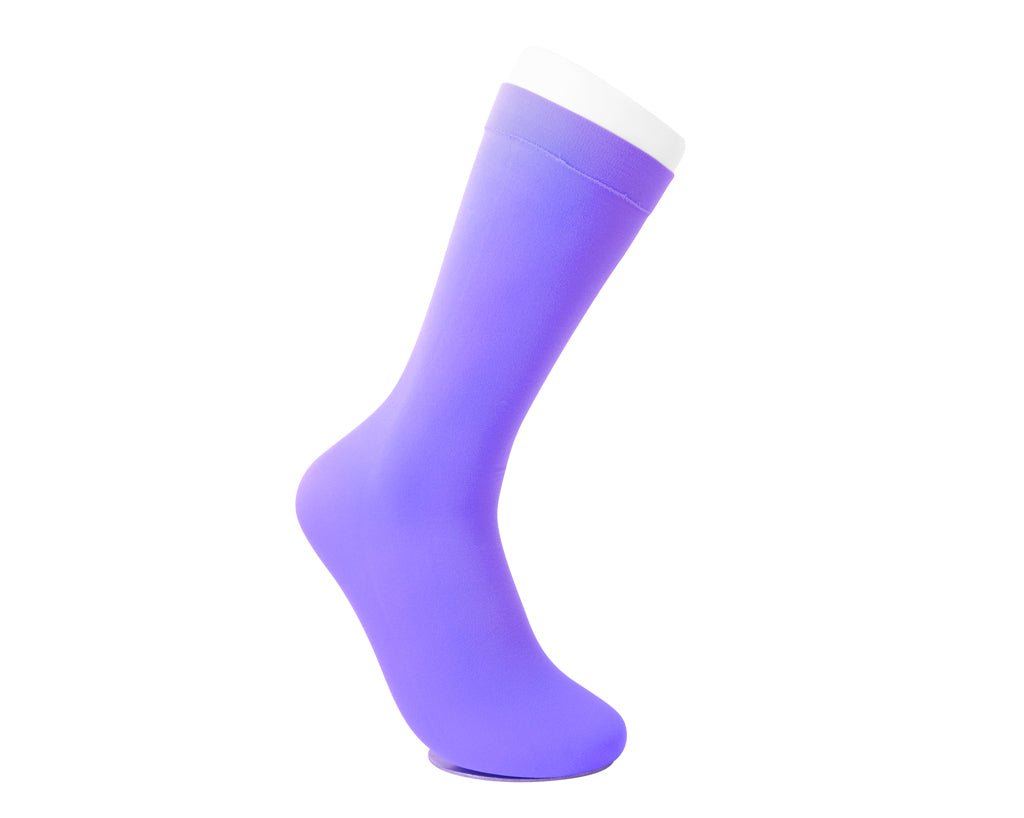 TSK1166 Purple Knee-High Nylon Mesh Sock TSK1166-OS - T.U.K. Shoes