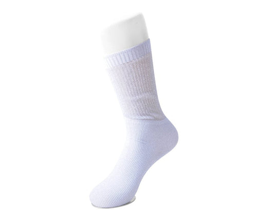 TSK1132 Silver Ribbed Glitter Sock TSK1132-OS - T.U.K. Shoes