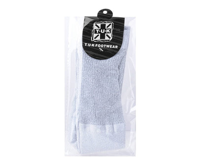 TSK1132 Silver Ribbed Glitter Sock TSK1132-OS - T.U.K. Shoes