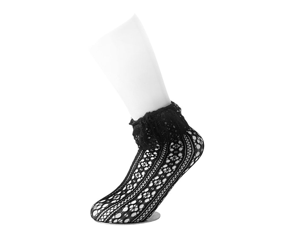 TSK1123 Black Assorted Fishnet 5-Pk Sock TSK1123-OS - T.U.K. Shoes