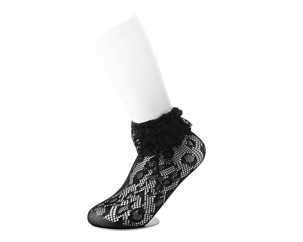 TSK1123 Black Assorted Fishnet 5-Pk Sock TSK1123-OS - T.U.K. Shoes
