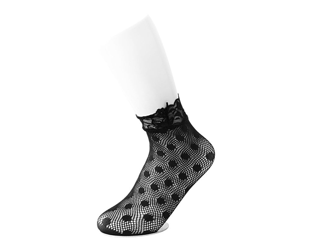 TSK1123 Black Assorted Fishnet 5-Pk Sock TSK1123-OS - T.U.K. Shoes