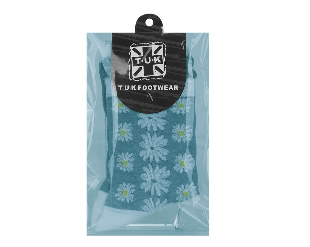 TSK1184 Teal Daisy Sock TSK1184-OS - T.U.K. Shoes