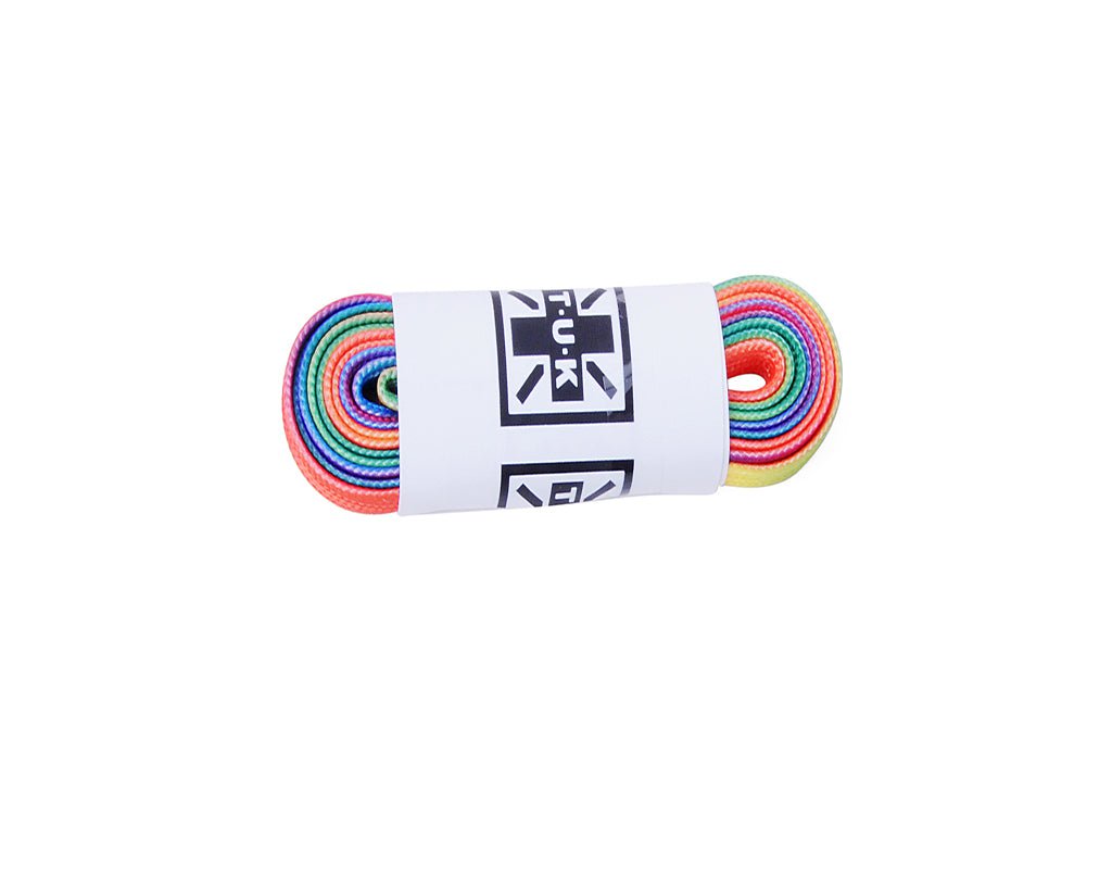 LC042-75-RBF 75 CM Rainbow Flat Laces LC042-75-RBF-OS - T.U.K. Shoes