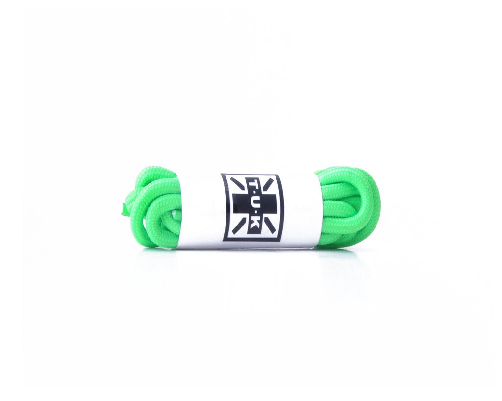 LC053-75-NGR 75 CM Neon Green Round Laces LC053-75-NGR-OS - T.U.K. Shoes