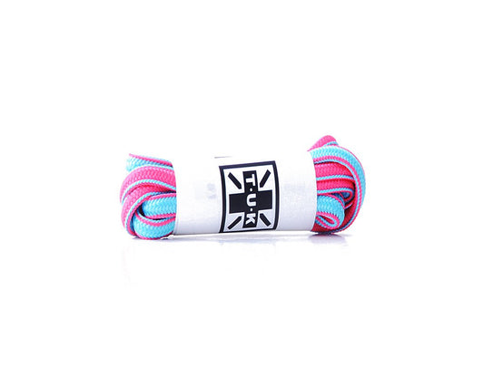 LC056-75-PBR 75 CM Pink & Blue Round Laces LC056-75-BWR-OS - T.U.K. Shoes