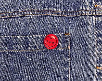 P0082 Red Heart Pin P0082-OS - T.U.K. Shoes