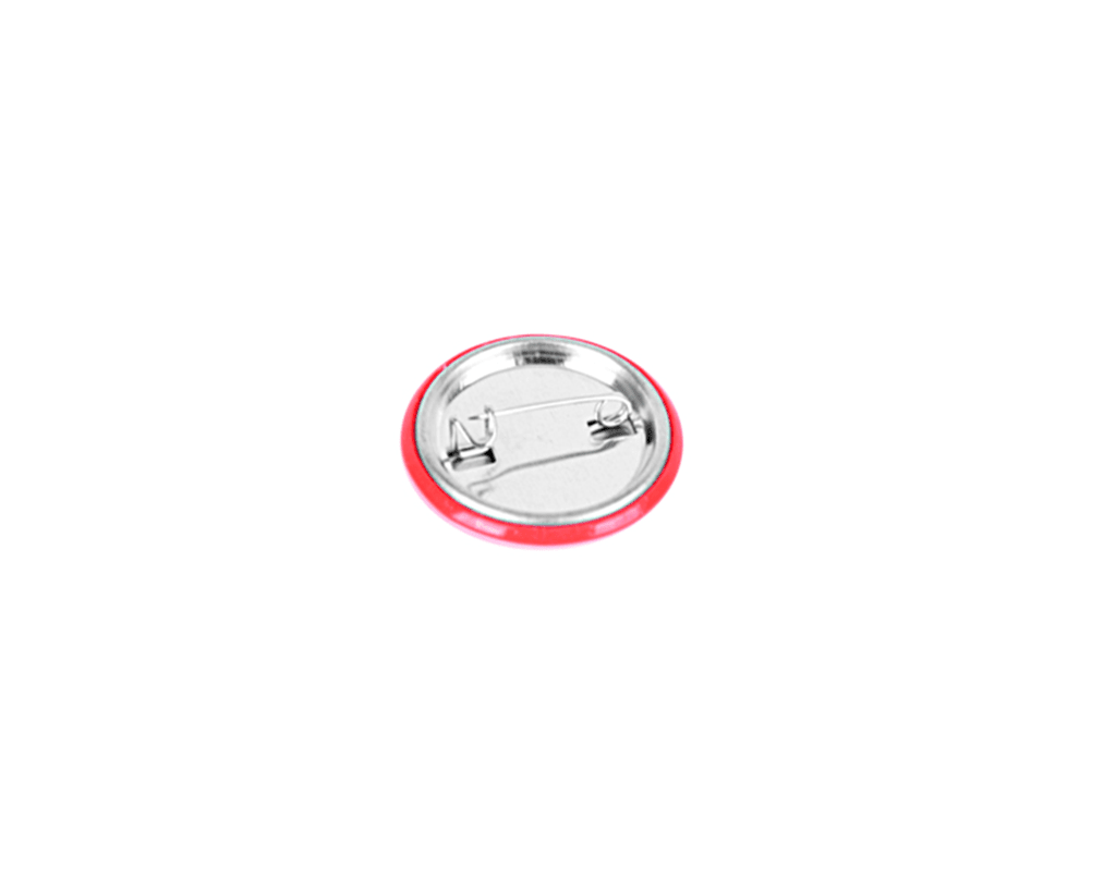 P0066 Red & White Skull Logo Pin P0066-OS - T.U.K. Shoes