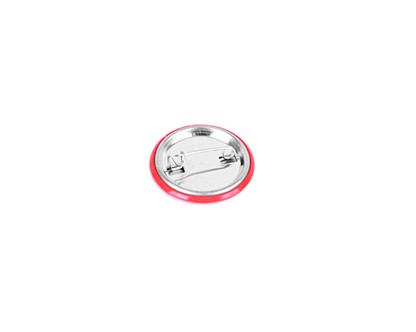 P0066 Red & White Skull Logo Pin P0066-OS - T.U.K. Shoes