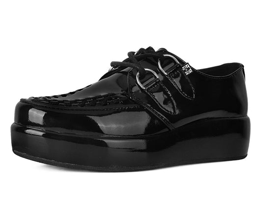A3216 Black Liquid Viva Mondo Creeper - T.U.K. Shoes