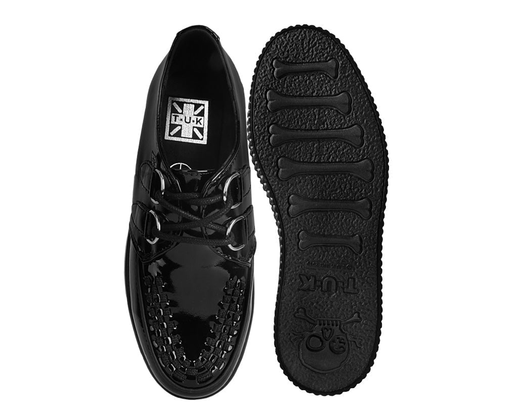A3216 Black Liquid Viva Mondo Creeper - T.U.K. Shoes