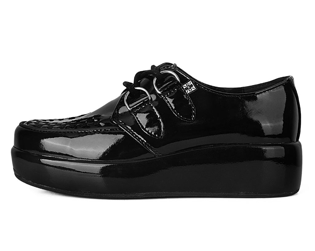 A3216 Black Liquid Viva Mondo Creeper - T.U.K. Shoes
